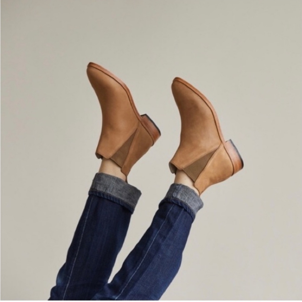 NISOLO Chelsea Leather Ankle Boots In Tan - Picture 3 of 14